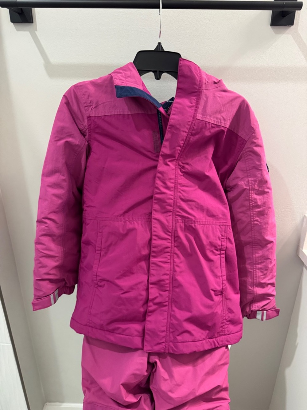Kids Pink Insulated Winter Ski Jacket and pants jumpsuit